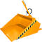 Bauer godet hydraulique pour chariot élévateur DGS 950, hydraulique pour chariot élévateur, L 1610 x l 1610 x H 1370 mm, 0,95 m³, jusqu'à 1000 kg, acier peint, jaune-orange