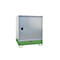 BAUER GS-3 kast voor gevaarlijke stoffen, plaatstaal, toegankelijk voor rolstoelgebruikers, voor 4 x 200 l vaten, B 1475 x D 1460 x H 1805 mm, groen
