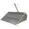 Bauer hydraulische heftruckbak DGS 1200, vorkheftruckhydrauliek, L 1610 x B 2010 x H 1370 mm, 1,2 m³, tot 1500 kg, gelakt staal, muisgrijs