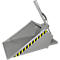 Bauer hydraulische heftruckbak DGS 500, vorkheftruckhydrauliek, L 1610 x B 1050 x H 1370 mm, 0,5 m³, tot 1000 kg, staal gelakt, muisgrijs