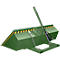Bauer hydraulische Staplerschaufel DGS 1200, Gabelstaplerhydraulik, L 1610 x B 2010 x H 1370 mm, 1,2 m³, bis 1500 kg, Stahl lackiert, resedagrün