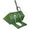 Bauer hydraulische Staplerschaufel DGS 500, Gabelstaplerhydraulik, L 1610 x B 1050 x H 1370 mm, 0,5 m³, bis 1000 kg, Stahl lackiert, resedagrün