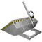 Bauer hydraulische Staplerschaufel DGS 950, Gabelstaplerhydraulik, L 1610 x B 1610 x H 1370 mm, 0,95 m³, bis 1000 kg, Stahl lackiert, mausgrau