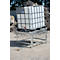 Bauer IR-2 IBC-restlediger 1200 x 1000 mm voetafdruk, maximale heffing 95 mm, tot 1500 kg, L 1280 x B 1080 x H 755/860 mm, staal, thermisch verzinkt