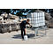 Bauer IR-2 IBC-restlediger 1200 x 1000 mm voetafdruk, maximale heffing 95 mm, tot 1500 kg, L 1280 x B 1080 x H 755/860 mm, staal, thermisch verzinkt