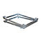 Metalen frame met veer en ondersteuning, voor meubels of apparatuur.