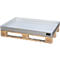 Bauer KGW-P 4 V4A kleine containerbak, voor Euro- en chemiepallets, roestvrij staal, L 1200 x B 600 x H 120 mm, tot 200 kg