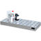 Bauer kleine containerbak KGW-P 3/M V4A, voor Euro- en chemiepallets, roestvrij staal, L 1200 x B 800 x H 120 mm, tot 200 kg, met geperforeerd plaatrooster