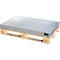 Bauer Kleingebindewanne KGW-P 3 V4A, für Euro- und Chemiepaletten, Edelstahl, L 1200 x B 800 x H 120 mm, bis 200 kg