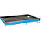 Bauer legbordbak RW 2200-2 PE, met PE inzet, L 2165 x B 1315 x H 510 mm, lichtblauw RAL 5012