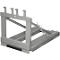 Bauer MH-I afvalverzamelaar, met rubberen aanslag, voor 1x 80- tot 360-L-MGB, L 1030 x B 585 H 680 mm, gelakt, muisgrijs RAL 7005