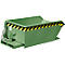 Bauer mini-kiepbak MGU 230, 350 mm gietrandhoogte, 230 liter, groen
