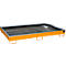 Bauer Regalwanne RW 2200-2 PE, mit PE-Einsatz, L 2165 x B 1315 x H 510 mm, gelborange RAL 2000