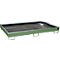Bauer Regalwanne RW 2200-2 PE, mit PE-Einsatz, L 2165 x B 1315 x H 510 mm, resedagrün RAL 6011