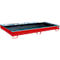 Bauer Regalwanne RW 2700-1 PE, mit PE-Einsatz, L 2665 x B 1315 x H 210 mm, feuerrot RAL 3000