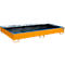 Bauer Regalwanne RW 2700-2 PE, mit PE-Einsatz, L 2665 x B 1315 x H 305 mm, gelborange RAL 2000