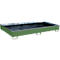 Bauer Regalwanne RW 2700-2 PE, mit PE-Einsatz, L 2665 x B 1315 x H 305 mm, resedagrün RAL 6011