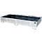 Bauer Regalwanne RW 2700-3 PE, mit PE-Einsatz, L 2665 x B 1315 x H 440 mm, feuerverzinkt
