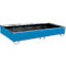 Bauer Regalwanne RW 2700-3 PE, mit PE-Einsatz, L 2665 x B 1315 x H 440 mm, lichtblau RAL 5012