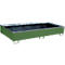 Bauer Regalwanne RW 2700-3 PE, mit PE-Einsatz, L 2665 x B 1315 x H 440 mm, resedagrün RAL 6011