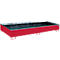 Bauer Regalwanne RW 3300-3 PE, mit PE-Einsatz, B 3262 x T 1312 x H 383 mm, bis 1000 l, Stahl lackiert, feuerrot