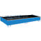 Bauer Regalwanne RW 3300-3 PE, mit PE-Einsatz, B 3262 x T 1312 x H 383 mm, bis 1000 l, Stahl lackiert, lichtblau