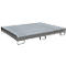 Bauer Regalwanne RW-GR 1800 PE, mit PE-Einsatz, mit Gitterrost, L 1765 x B 1315 x H 255 mm, mausgrau RAL 7005