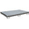 Bauer Regalwanne RW-GR 2200-1 PE, mit PE-Einsatz, mit Gitterrost, L 2165 x B 1315 x H 230 mm , mausgrau RAL 7005