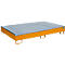 Bauer Regalwanne RW-GR 2200-2 PE, mit PE-Einsatz, mit Gitterrost, L 2165 x B 1315 x H 510 mm, gelborange RAL 2000