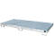Bauer Regalwanne RW-GR 2700-1 PE, mit PE-Einsatz und Gitterrost, L 2665 x B 1315 x H 210 mm, feuerverzinkt