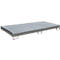 Bauer Regalwanne RW-GR 2700-1 PE, mit PE-Einsatz und Gitterrost, L 2665 x B 1315 x H 210 mm, lackiert, mausgrau RAL 7005