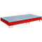 Bauer Regalwanne RW-GR 2700-2 PE, mit PE-Einsatz, mit Gitterrost, L 2665 x B 1315 x H 305 mm, feuerrot RAL 3000