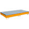 Bauer Regalwanne RW-GR 2700-2 PE, mit PE-Einsatz, mit Gitterrost, L 2665 x B 1315 x H 305 mm, gelborange RAL 2000