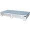 Bauer Regalwanne RW-GR 2700-3 PE, mit PE-Einsatz, mit Gitterrost, L 2665 x B 1315 x H 440 mm, feuerverzinkt