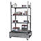 BAUER S 3022-4E kleine containerlegbord, basislegbord, B 1200 x D 800 x H 2105 mm, 4 legborden + 1 opvangbak