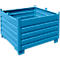 Bauer Sammelbehälter-System SBS 1000, L 1200 x B 1200 x H 850 mm, bis zu 3-fach stapelbar, lackiert, mit Transportwagen, lichtblau RAL 5012