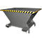 Bauer SBT Befülltrichter, Stahlblech, Stützfüße, Einfahrtaschen, lackiert, L 1320 x B 1710 x H 990 mm, mausgrau RAL 7005