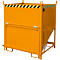 Bauer SGK 100 silocontainer, trekkoord lediging, L 1000 x B 1200 x H 1405 mm, 1 m³, tot 1500 kg, staal, geel-oranje
