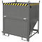 Bauer SGK 100 silocontainer, trekkoord lediging, L 1000 x B 1200 x H 1405 mm, 1 m³, tot 1500 kg, staal, muisgrijs