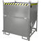 Bauer SGK 100 silocontainer, trekkoord lediging, L 1000 x B 1200 x H 1405 mm, 1 m³, tot 1500 kg, staal, muisgrijs
