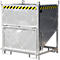 Bauer SGK 100 silocontainer, trekkoord lediging, L 1000 x B 1200 x H 1405 mm, 1 m³, tot 1500 kg, staal, thermisch verzinkt