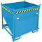 Bauer SGK 75 silocontainer, trekkoord lediging, L 1000 x B 1200 x H 1170 mm, 0,75 m³, tot 1000 kg, staal, lichtblauw