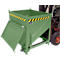 Bauer Silobehälter SGK 75, Zugseil-Entleerung, L 1000 x B 1200 x H 1170 mm, 0,75 m³, bis 1000 kg, Stahlblech, Resedagrün