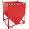 Bauer Silobehälter SGS 100, mit Schieberverschluss, L 1000 x B 1200 x H 1495 mm, 1 m³, bis 1500 kg, Stahl, Feuerrot