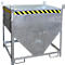 Bauer Silobehälter SGS 75, mit Schieberverschluss, L 1000 x B 1200 x H 1260 mm, 0,75 m³, bis 1000 kg, Stahl, feuerverzinkt