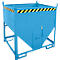Bauer Silobehälter SGS 75, mit Schieberverschluss, L 1000 x B 1200 x H 1260 mm, 0,75 m³, bis 1000 kg, Stahl, Lichtblau