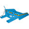 Bauer Staplerschaufel BSI 50, Seilzug-Entriegelung, L 1810 × B 1330 × H 710 mm, 0,5 m³, bis 750 kg, Stahl lackiert, lichtblau