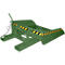 Bauer Staplerschaufel BSI 50, Seilzug-Entriegelung, L 1810 × B 1330 × H 710 mm, 0,5 m³, bis 750 kg, Stahl lackiert, resedagrün