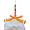 Bauer Traverse pour big bag TBB, pour grue, L 1100 x l 1100 x H 215 mm, jusqu'à 2000 kg, tube d'acier, jaune orangé