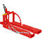 Bauer Vatenheffer RS 60-I, voor vorkheftruck, 1 x 60-l vaten, L 1050 x B 410 x H 460 mm, tot 100 kg, staal, vuurrood
